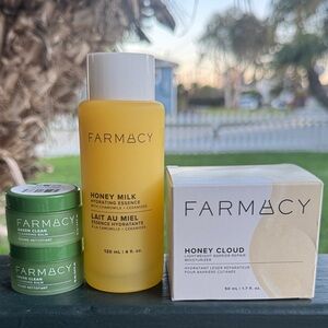 Farmacy Honey Milk and Green Clean Skincare Trio